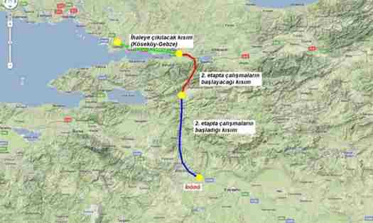 Hızlı Tren İnşaatı Geyve’de Stop..