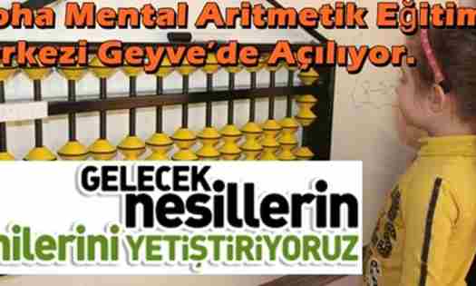 Aloha Mental Aritmetik Eğitim Merkezi Geyve’de Açılıyor.