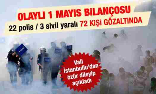 İstanbul Valisi’nden 1 Mayıs açıklaması