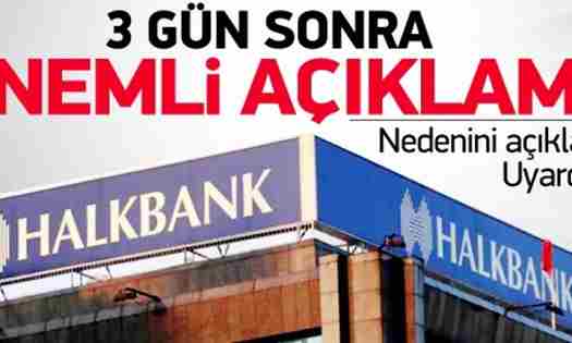 Halk Bankası’ndan operasyon açıklaması