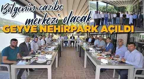 Geyve Nehir Park Sosyal Tesisleri Açıldı