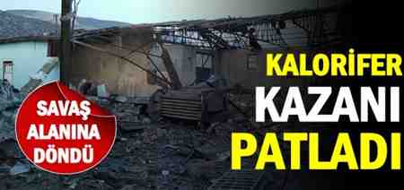Pamukova’da Kalorifer Kazanı Patladı…