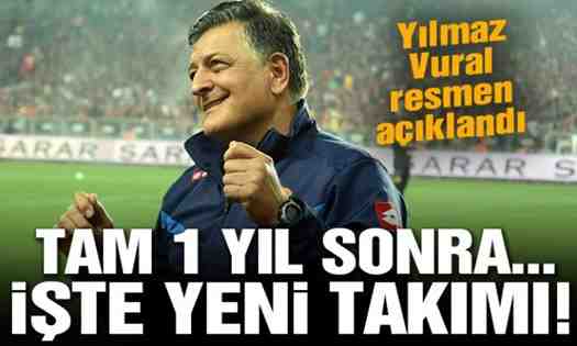 Yılmaz Vural’ın yeni takımı belli oldu…