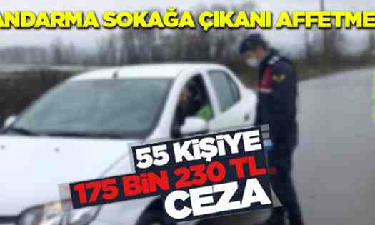 Jandarma Sokağa Çıkanı Affetmedi.. İlçe İlçe Yazılan Cezalar