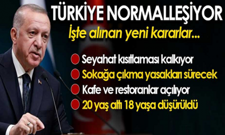 Kabine Sonrası Alınan Yeni Kararlar