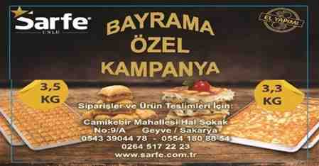 Börek ve Baklava’nın Adresi SARFE UNLU’dan Bayrama Özel Kampanya