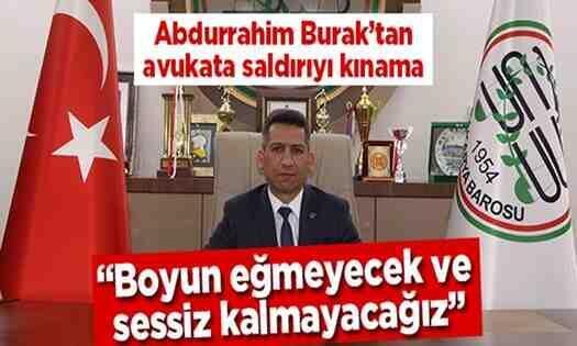 Sakarya Barosu’ndan Geyve’deki Avukata Yapılan Saldırıya Kınama..