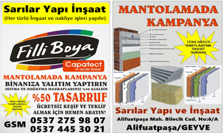 SARILAR İnşaatta Mantolama Kampanyası