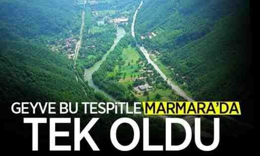 Marmara’daki en yüksek değer Geyve’de çıktı.