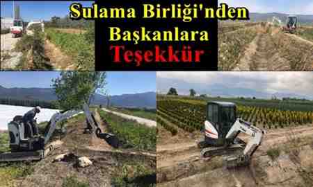 Sulama Birliği’nden Başkanlara Teşekkür..