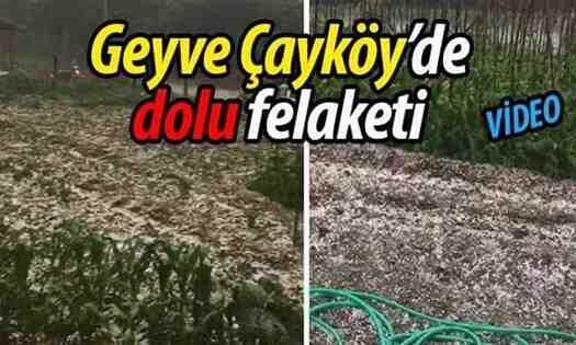 Geyve Çayköy’de Dolu Felaketi !