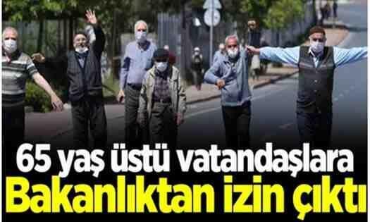 65 yaş üstü bu bayram izinli..