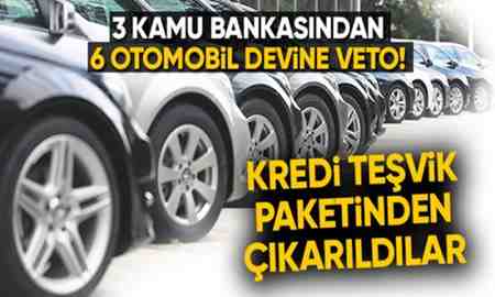 6 otomobil markası teşvikten çıkarıldı!