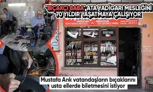 70 yıldır bileğinin gücüyle mesai harcıyor!