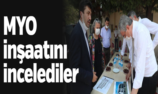 Alifuatpaşa’da yapılacak MYO binasını yerinde incelediler..