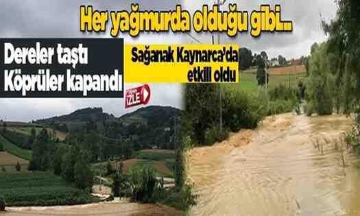 SASKİ Uyarmıştı.. Kaynarcayı Sel Vurdu!