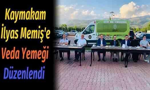 Kaymakam İlyas Memiş’e Veda Yemeği Düzenlendi.