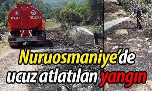 Nuruosmaniye’de ucuz atlatılan yangın!
