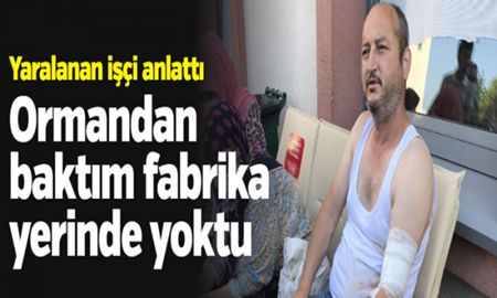 Patlamada Yaralanan Ersoy : Ormandan baktım fabrika yerinde yoktu!