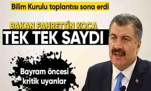 Fahrettin Koca’dan Bayram Öncesi Kritik Uyarılar!