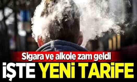 Sigara ve alkole ÖTV zammı geldi !