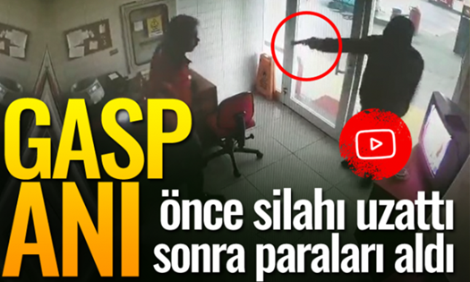Silahla benzinliğe gelip, çalışanı gasp etti O ANLAR…