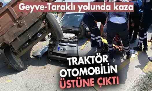 Son Dakika.. Geyve Doğantepe Işıklarında Trafik Kazası!