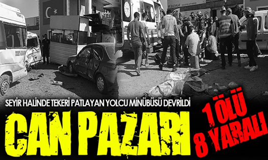D-100’de Can Pazarı! 1 Ölü 8 Yaralı..