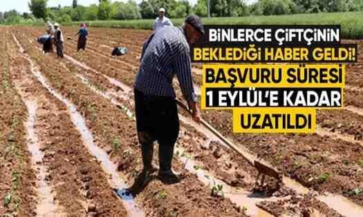Çiftçi Kayıt Sistemi Müracaat Süresi Uzatıldı..