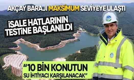 Akçay Barajı maksimum seviyeye ulaştı!