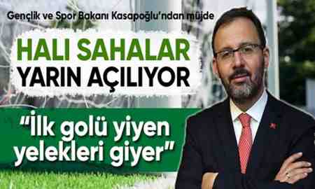Halı sahalar yarın açılıyor!