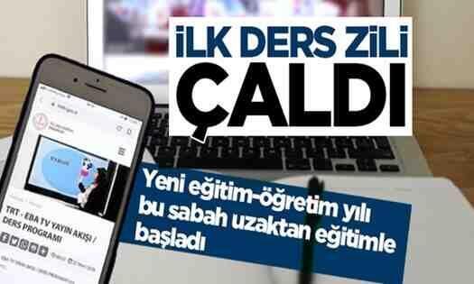 İlk ders zili çaldı..
