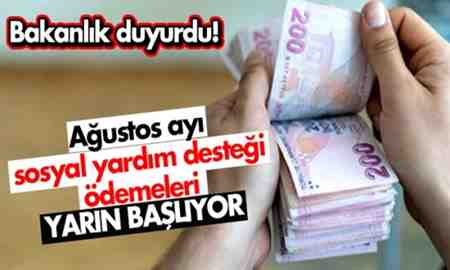 Ödemeler yarın başlıyor!