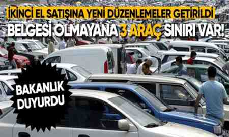 2. El Araç Satışına Yeni Düzenleme Getirildi..