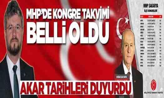 MHP’de Kongre Takvimi Belli Oldu..