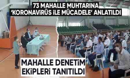 Geyve Kaymakamlığı Muhtarlara Koronavirüs ile Mücadele Toplantısı Düzenledi..