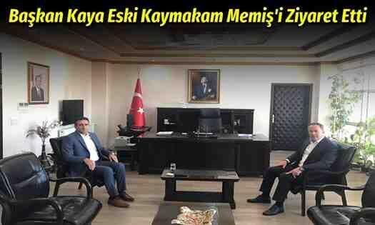 Başkan Kaya Eski Kaymakam İlyas Memiş’i Ziyaret Etti.