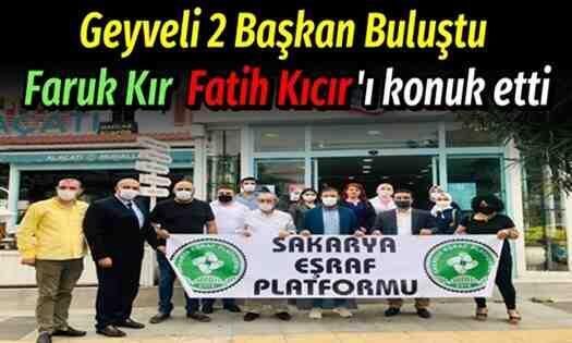 Geyveli 2 Başkan Buluştu.. Eşraf Platformu Sakarya YEDAM’ı konuk etti..