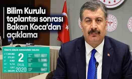 Bakan Koca: Birinci Dalganın İkinci Pikini Yaşıyoruz! Koronavirüs Son Durum..