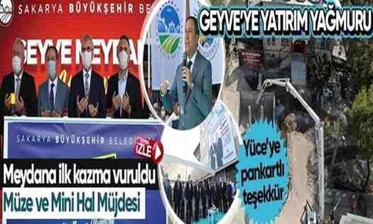 Geyve Meydan projesinin temeli atıldı!
