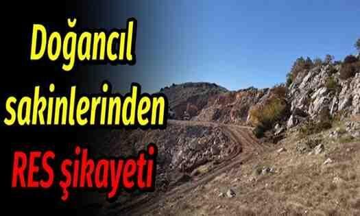 Doğancıl sakinlerinden RES şikayeti