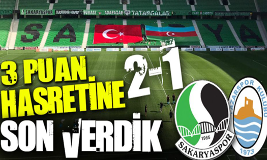Sakaryaspor evinde 3 puanla tanıştı..