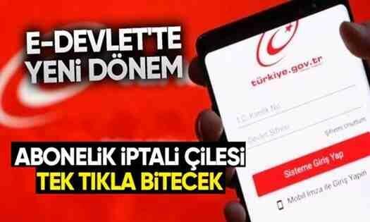 Bir tıkla abonelik iptali