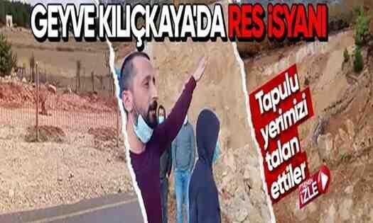 Kılıçkaya için buluştular! Geyve Kılıçkaya’da RES İsyanı..