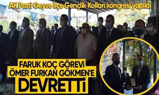 Ak Parti Geyve Gençlik Kolları’nda Yeni Başkan Furkan Gökmen Oldu..