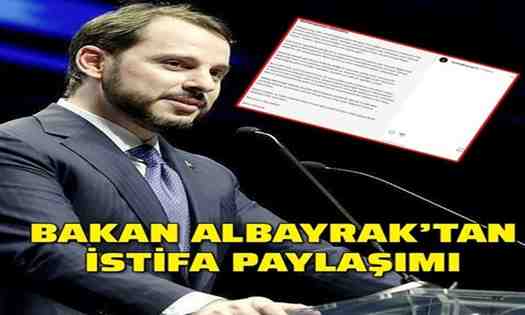 Berat Albayrak istifa etti iddiası!