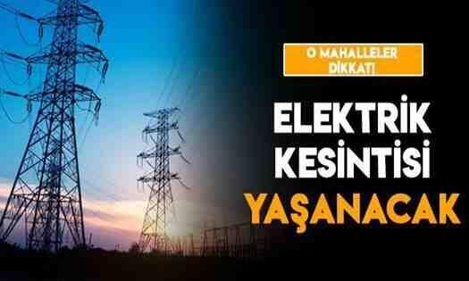 Geyve’de o mahallelerde elektrik kesintisi yaşanacak!