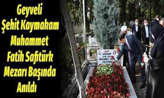 Geyveli Şehit Kaymakam Muhammet Fatih Safitürk Mezarı Başında Anıldı..