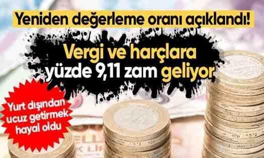 MTV, vergi ve cezalara yapılacak zam oranı belli oldu