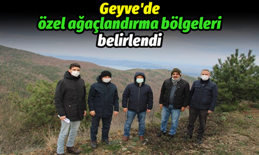 Geyve’de Özel Ağaçlandırma Bölgeleri Belirlendi..